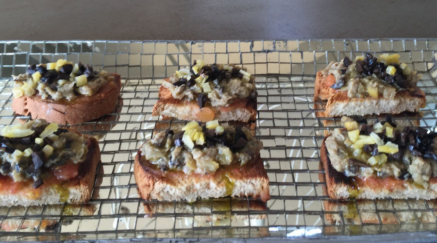 Rillettes de berenjena y sardina